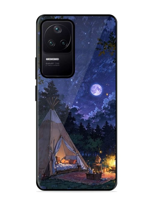 Moonlight Camping Glossy Soft Edge Case for Poco F4 (5G) Chachhi