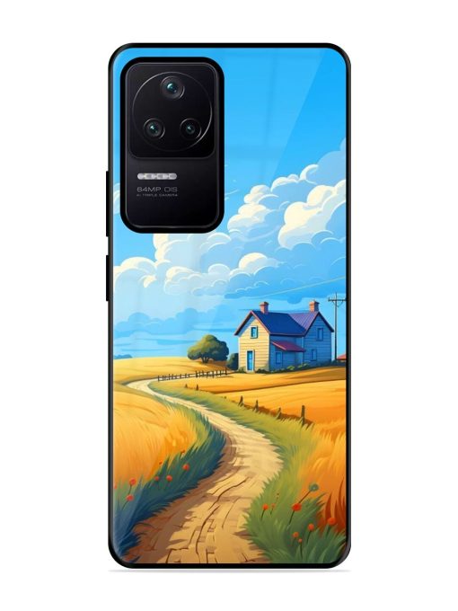 Countryside Cottage Glossy Soft Edge Case for Poco F4 (5G) Chachhi