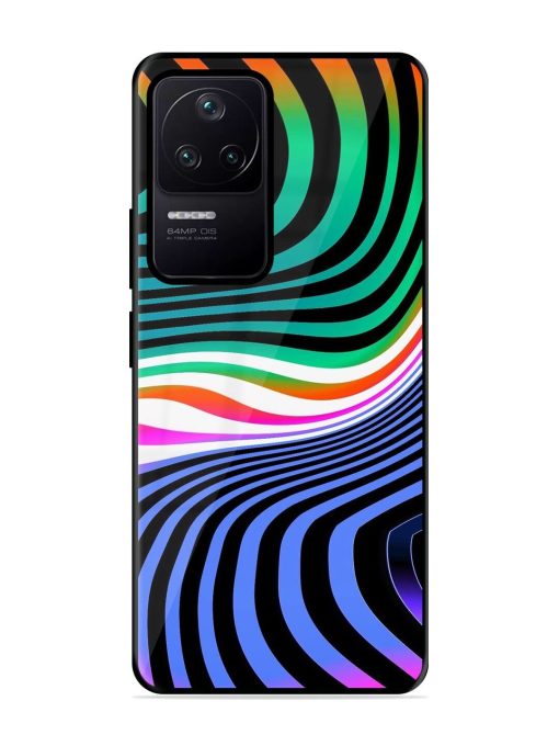 Psychedelic Waves Glossy Soft Edge Case for Poco F4 (5G) Chachhi