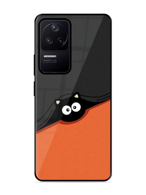 Peek-A-Boo Kitty Glossy Soft Edge Case for Poco F4 (5G) Chachhi