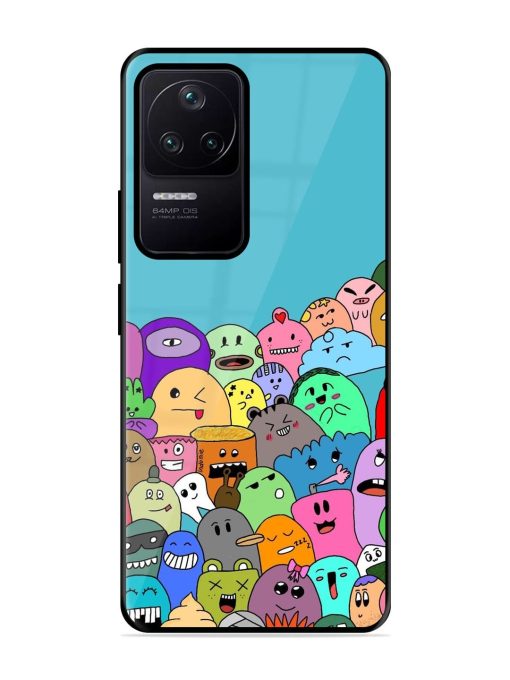 Monster Mash Glossy Soft Edge Case for Poco F4 (5G) Chachhi