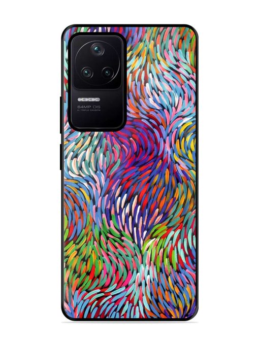 Vibrant Waves Glossy Soft Edge Case for Poco F4 (5G) Chachhi