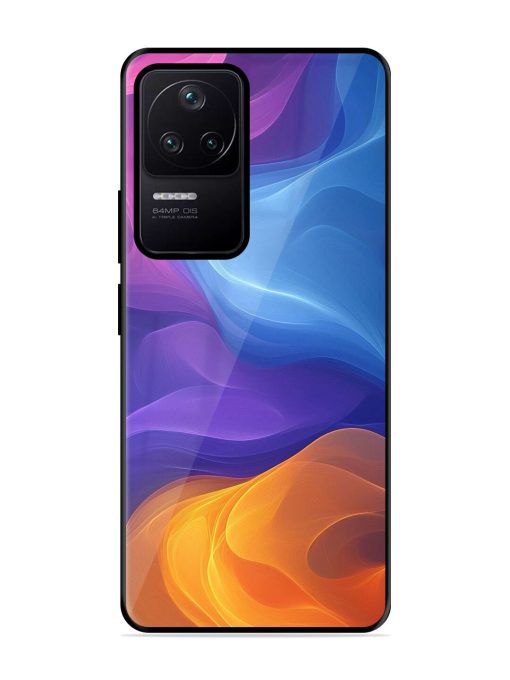 Cosmic Currents Glossy Soft Edge Case for Poco F4 (5G) Chachhi