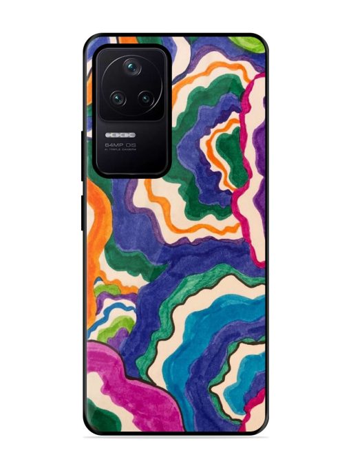 Wavy Wonder Glossy Soft Edge Case for Poco F4 (5G) Chachhi