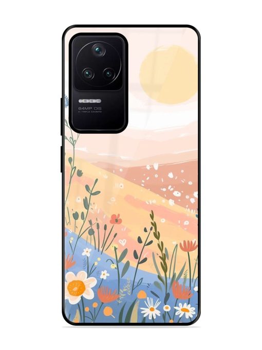 Golden Hour Blooms Glossy Soft Edge Case for Poco F4 (5G) Chachhi