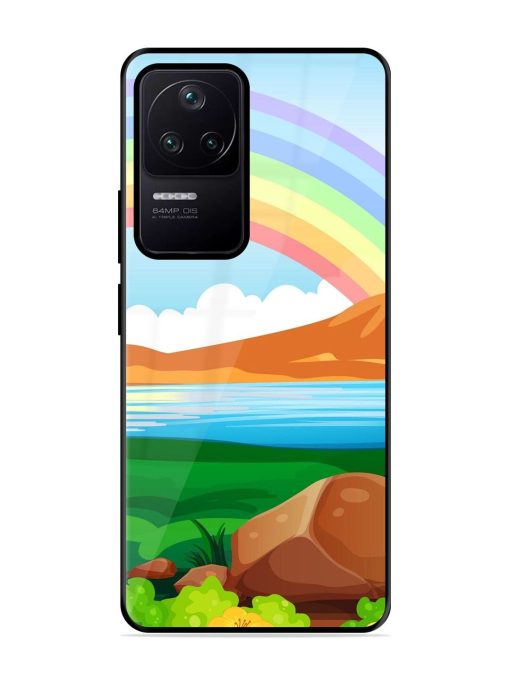 Rainbow Over The Lake Glossy Soft Edge Case for Poco F4 (5G) Chachhi