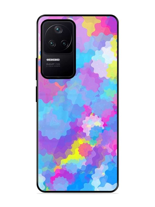 Psychedelic Cloud Burst Glossy Soft Edge Case for Poco F4 (5G) Chachhi