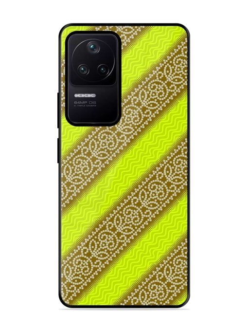 Golden Bandana Bliss Glossy Soft Edge Case for Poco F4 (5G) Chachhi