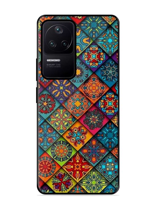 Patchwork Mandala Mosaic Glossy Soft Edge Case for Poco F4 (5G) Chachhi