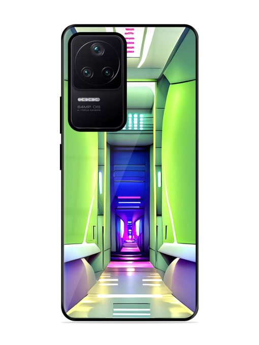 Neon Corridor Glossy Soft Edge Case for Poco F4 (5G) Chachhi