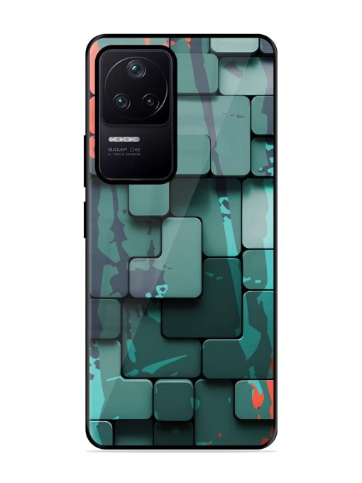 Abstract Geometric Mosaic Glossy Soft Edge Case for Poco F4 (5G) Chachhi