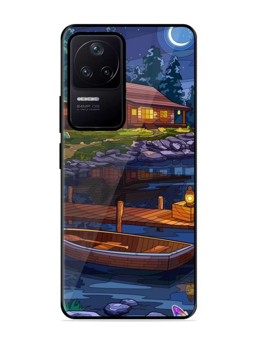 Moonlit Serenity Glossy Soft Edge Case for Poco F4 (5G) Chachhi