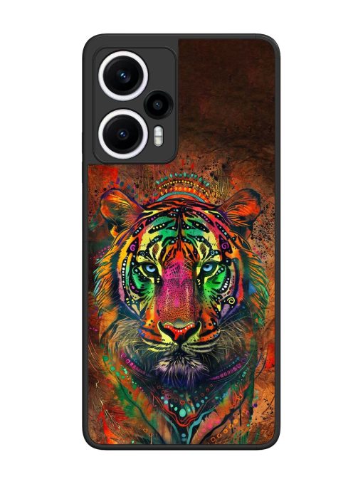 Cosmic Tiger Glossy Soft Edge Case for Poco F5 (5G) Chachhi