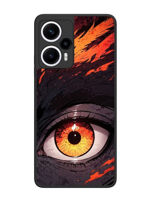 Inferno Gaze Glossy Soft Edge Case for Poco F5 (5G) Chachhi