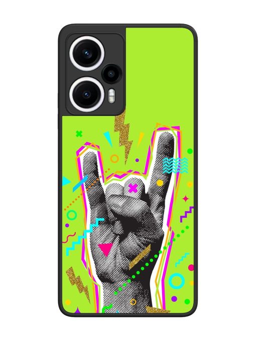 Neon Rock Glossy Soft Edge Case for Poco F5 (5G) Chachhi