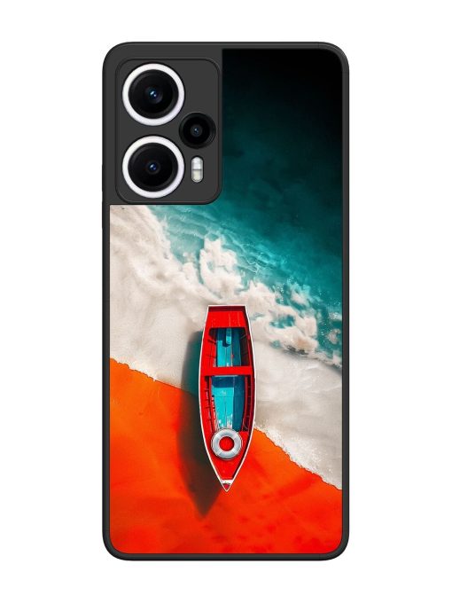 Crimson Tide Glossy Soft Edge Case for Poco F5 (5G) Chachhi