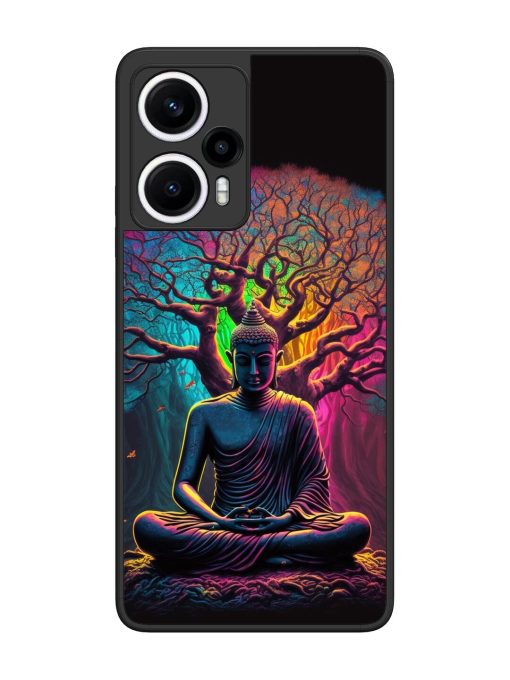 Enlightened Serenity Glossy Soft Edge Case for Poco F5 (5G) Chachhi