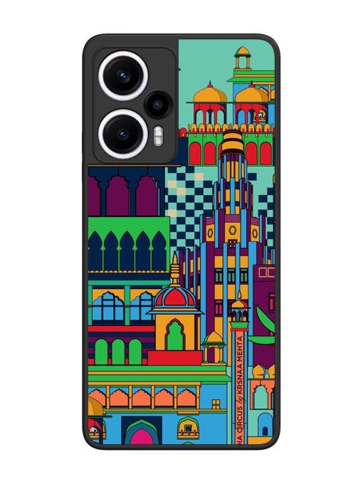 Indian Tapestry Glossy Soft Edge Case for Poco F5 (5G) Chachhi