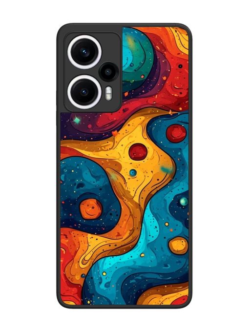 Cosmic Swirl Glossy Soft Edge Case for Poco F5 (5G) Chachhi