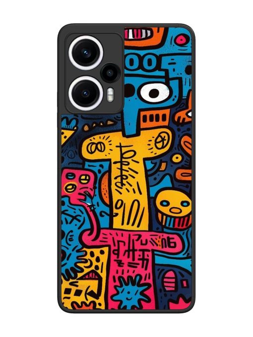 Doodletopia Glossy Soft Edge Case for Poco F5 (5G) Chachhi