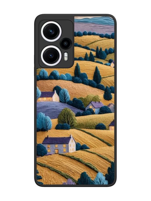 Rolling Hilltop Haven Glossy Soft Edge Case for Poco F5 (5G) Chachhi