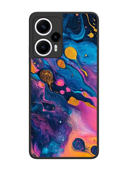 Cosmic Swirl Glossy Soft Edge Case for Poco F5 (5G)