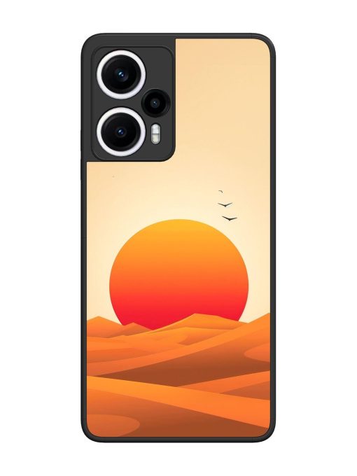 Desert Sunset Glossy Soft Edge Case for Poco F5 (5G) Chachhi