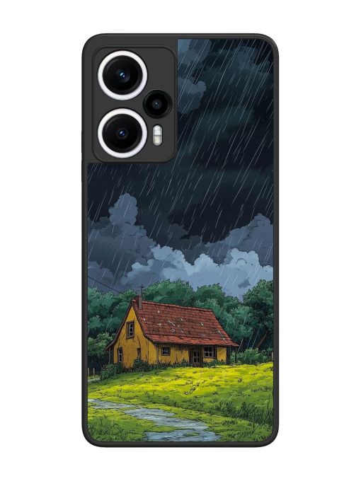 Rainy Day Retreat Glossy Soft Edge Case for Poco F5 (5G) Chachhi