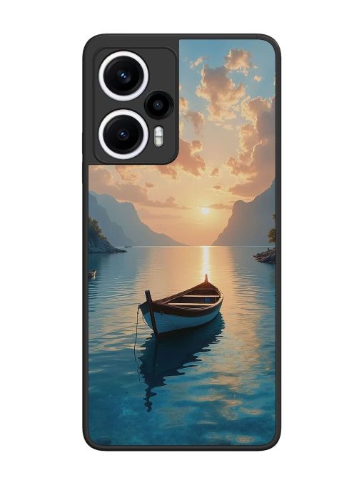 Serene Sunset Glossy Soft Edge Case for Poco F5 (5G) Chachhi