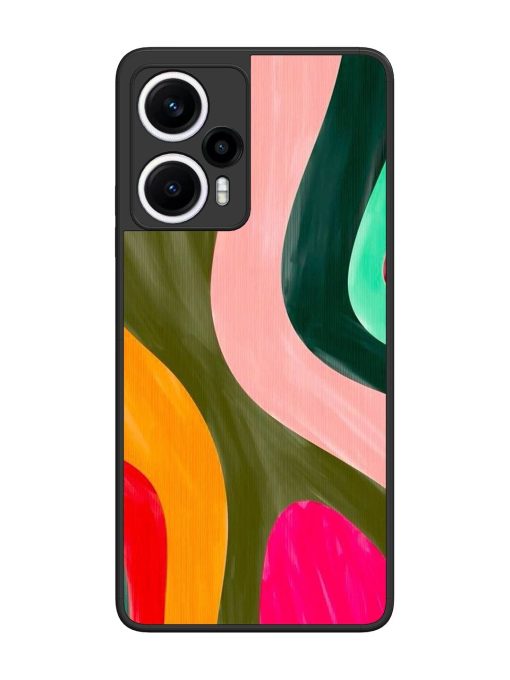 Wavy Wonder Glossy Soft Edge Case for Poco F5 (5G) Chachhi