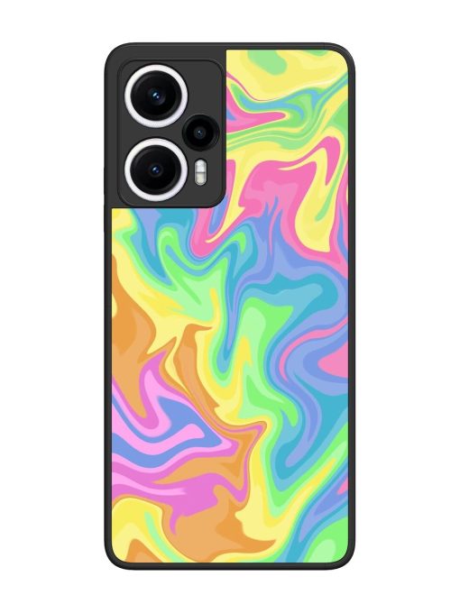 Whimsical Swirl Glossy Soft Edge Case for Poco F5 (5G) Chachhi