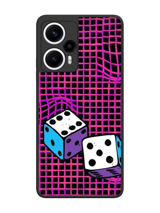 Glitched Dice Glossy Soft Edge Case for Poco F5 (5G) Chachhi