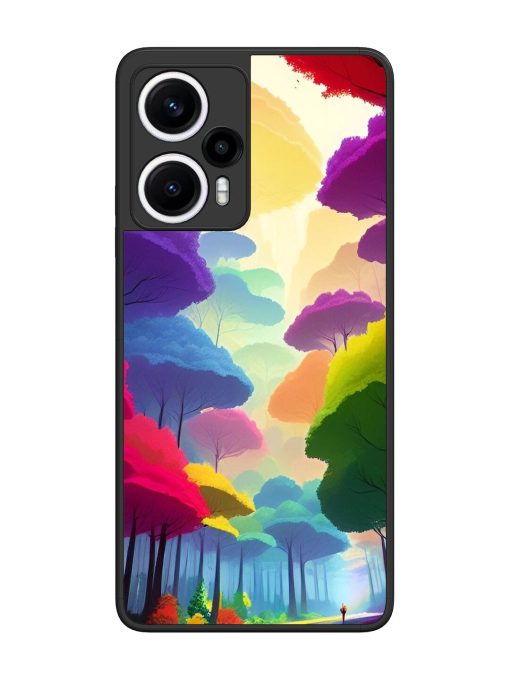 Rainbow Road Glossy Soft Edge Case for Poco F5 (5G) Chachhi