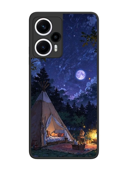 Moonlight Camping Glossy Soft Edge Case for Poco F5 (5G) Chachhi