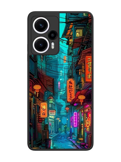 Neon Nightscape Glossy Soft Edge Case for Poco F5 (5G)