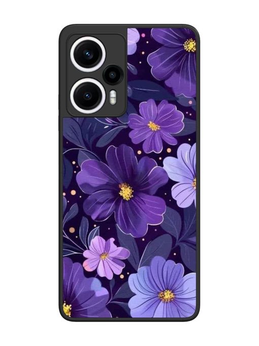 Purple Paradise Glossy Soft Edge Case for Poco F5 (5G) Chachhi