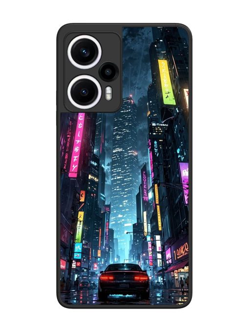 Neon Nightscape Glossy Soft Edge Case for Poco F5 (5G) Chachhi