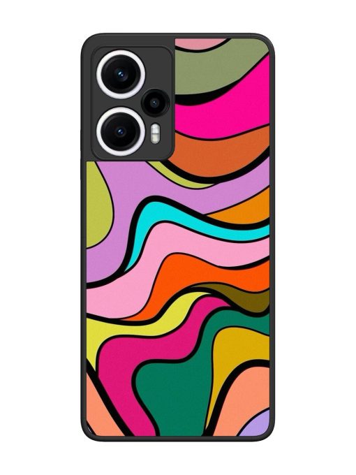 Wavy Wonder Glossy Soft Edge Case for Poco F5 (5G) Chachhi