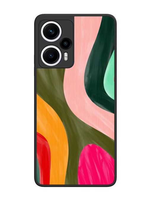 Wavy Wonderland Glossy Soft Edge Case for Poco F5 (5G) Chachhi