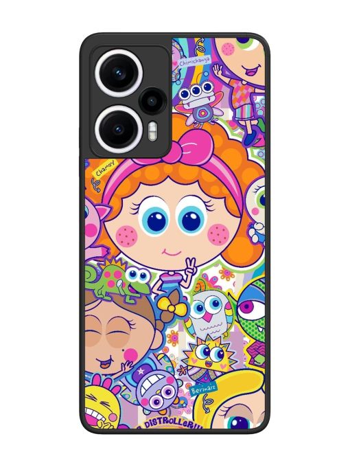 Distroller Friends Glossy Soft Edge Case for Poco F5 (5G) Chachhi