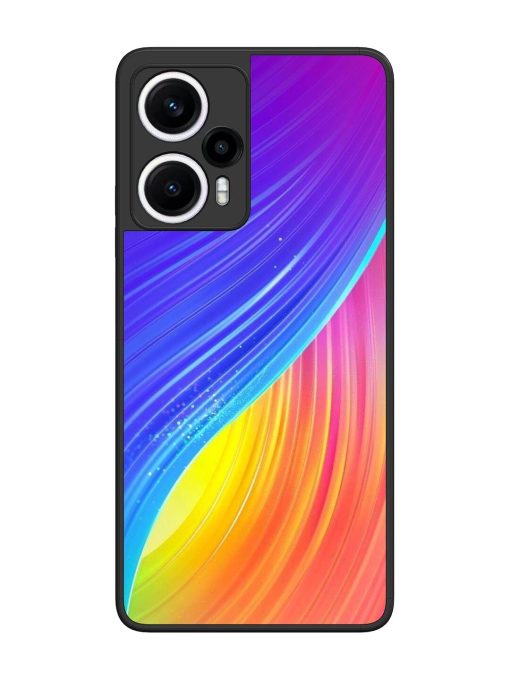 Neon Swirl Glossy Soft Edge Case for Poco F5 (5G) Chachhi