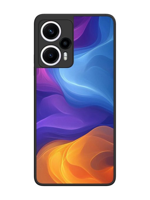 Cosmic Currents Glossy Soft Edge Case for Poco F5 (5G) Chachhi