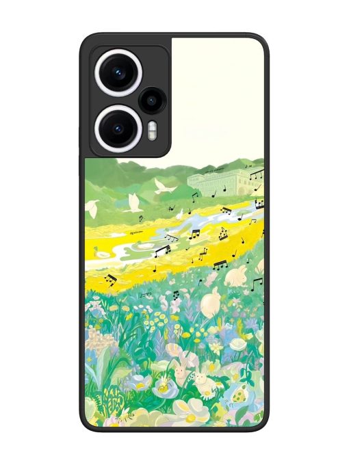 Melody In Bloom Glossy Soft Edge Case for Poco F5 (5G) Chachhi