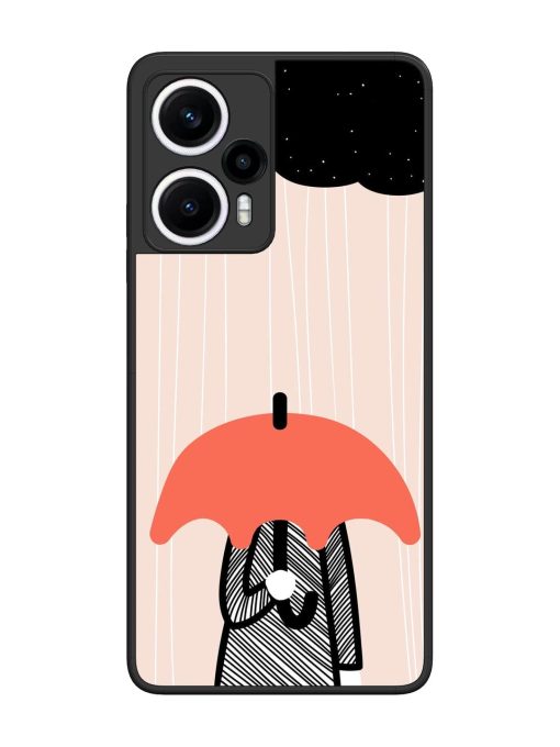 Stormy Weather, Shielded Soul Glossy Soft Edge Case for Poco F5 (5G) Chachhi