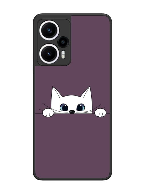 Peek-A-Boo Kitty Glossy Soft Edge Case for Poco F5 (5G) Chachhi