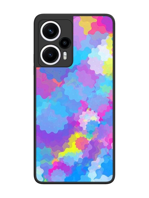 Psychedelic Cloud Burst Glossy Soft Edge Case for Poco F5 (5G) Chachhi