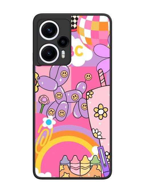 Whimsical Y2K Chaos Glossy Soft Edge Case for Poco F5 (5G) Chachhi