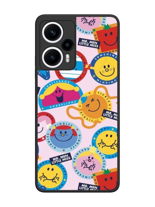 Whimsical Mr. Men & Little Miss Glossy Soft Edge Case for Poco F5 (5G) Chachhi