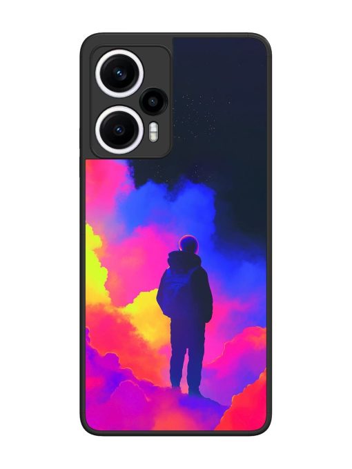 Cosmic Wanderer Glossy Soft Edge Case for Poco F5 (5G) Chachhi