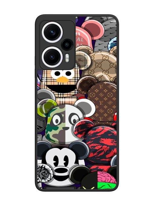 Streetwear Bearbrick Extravaganza Glossy Soft Edge Case for Poco F5 (5G) Chachhi